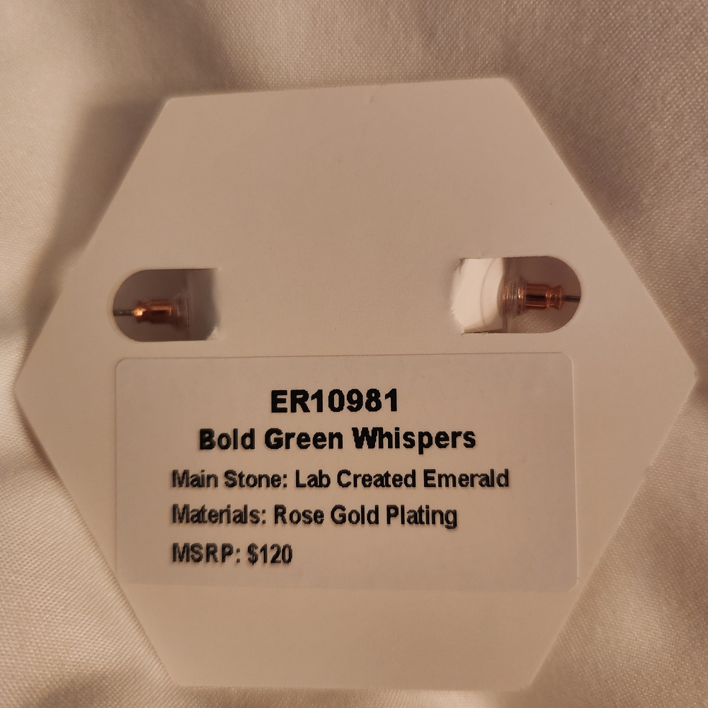 Bomb Party Elegant Rose Gold Hoop Earrings - Picture 6 of 6